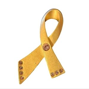 🐿 5/$25 🐿 Vintage AVON Signed Pink Rhinestone Breast Cancer Awareness Ribbon